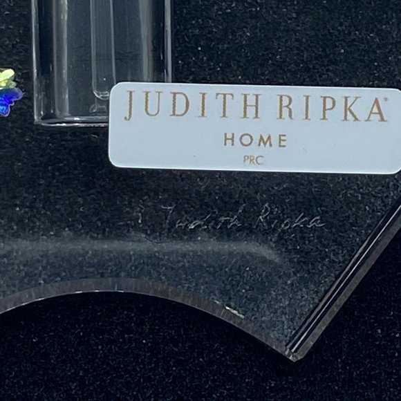 JUDITH RIPKA Crystal Perfume Bottle Signed Gems NH - Picture 6 of 9